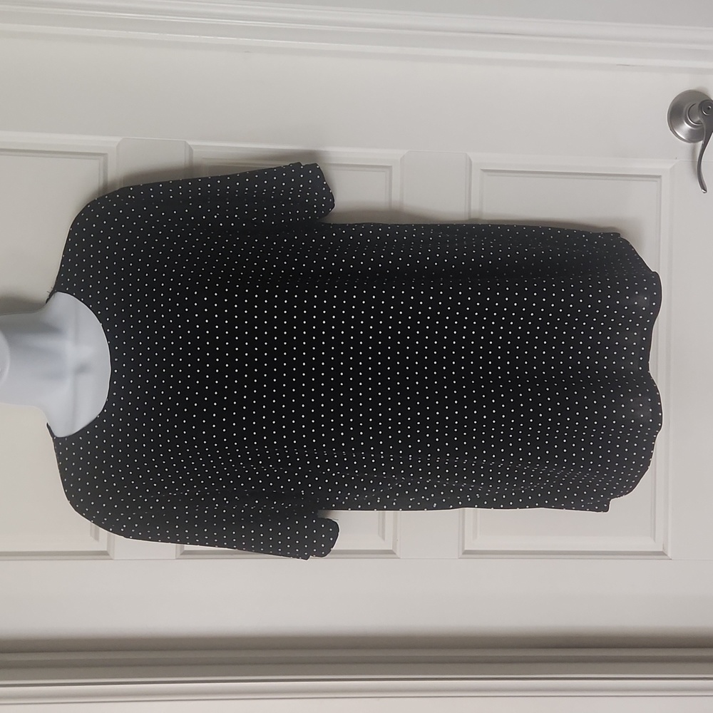 Espressa Vintage Polka Dot Stretch Blouse